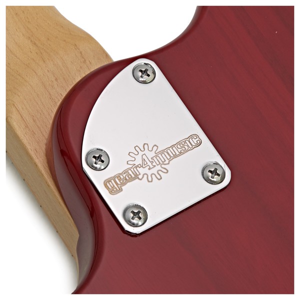 Santa Monica Electric Guitar by Gear4music, Trans Red