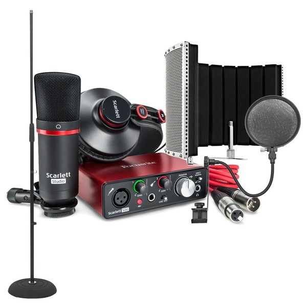 Focusrite Scarlett Solo Vocal Studio Pack, (2nd Gen) - Bundle