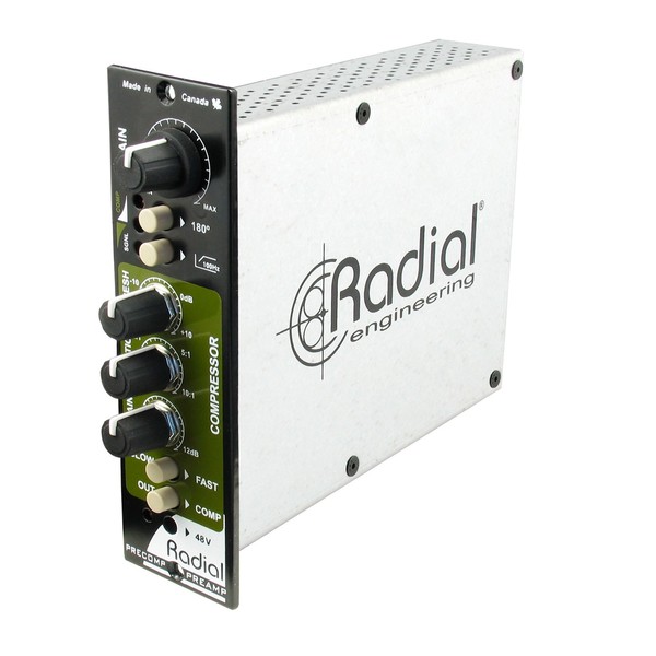 Radial Workhorse PreComp Preamplifier and Compressor, Front Angled