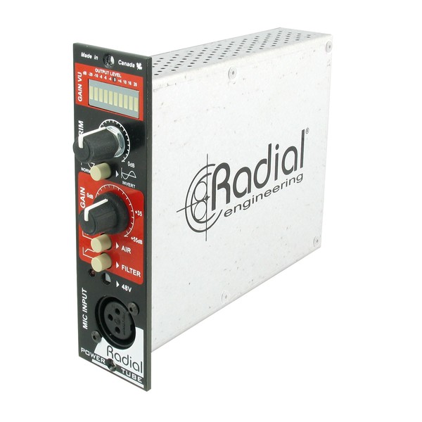 Radial Workhorse PowerTube Microphone Preamplifier, Front Angled