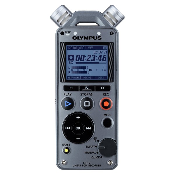 Olympus LS-12 Linear PCM Portable Recorder - Front