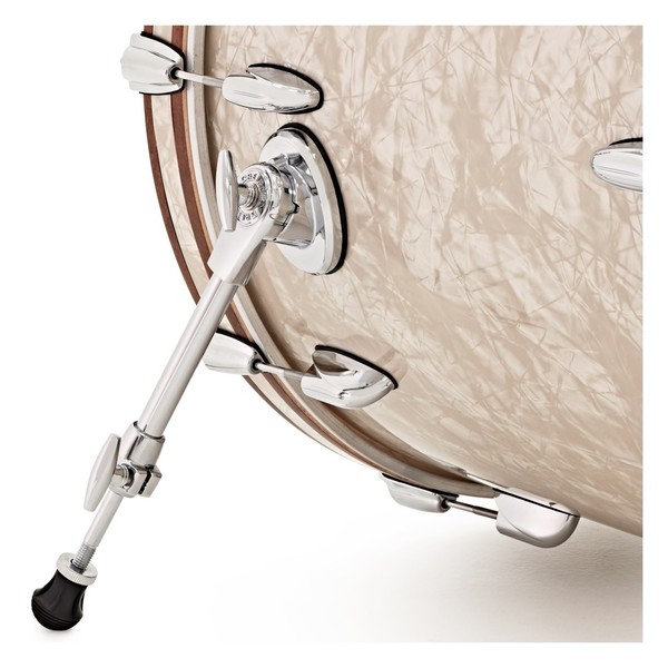 Gretsch Renown Maple 18'' 3pc Shell Pack, Vintage Pearl - Bass Drum Leg