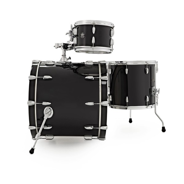 Gretsch Renown Maple 24" 3pc Shell Pack, Piano Black - Side Shot