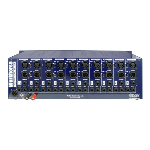 Radial Workhorse Powerhouse 500 Series Rack Unit, Rear