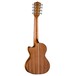 Luna High Tide Tenor 8 String Electro Acoustic Ukulele, Mahogany Back View