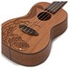 Luna Pearl Concert Ukulele, Solid Mahogany