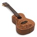 Luna Pearl Concert Ukulele, Solid Mahogany