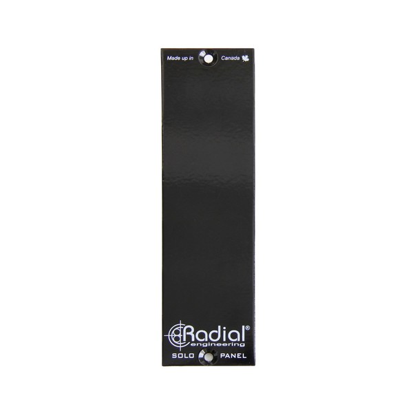 Radial Workhorse SOLO 500 Series Blank Panel, 1 Slot