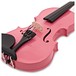 Student 4/4 Violin, Pink, by Gear4music