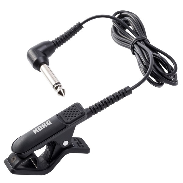 Korg CM300 Clip-On Contact Microphone, Black Front View