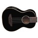 Luna Baritone Electro Acoustic Ukulele Bass, Black