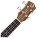 Luna Concert Ukulele, Spalt Maple Neck & Headstock View