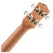 Luna Concert Ukulele, Spalt Maple Back of Neck View