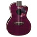 Luna Floral Electro Acoustic Concert Ukulele Design Feature View