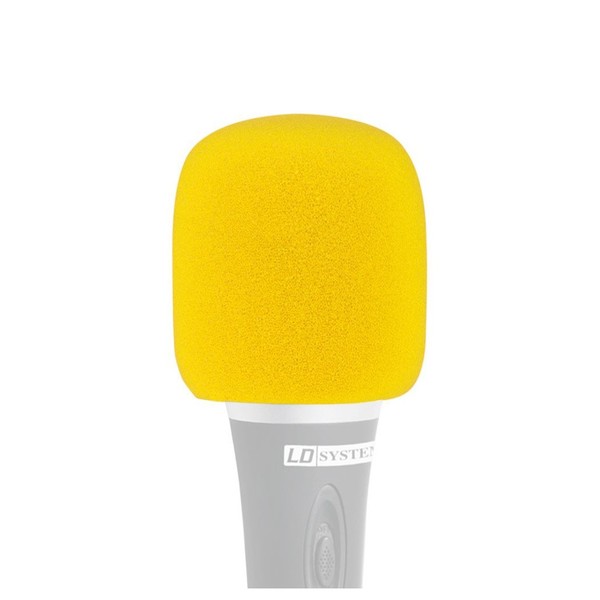 LD Systems Vocal Microphone Windscreen, Yellow