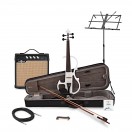 E-Violine von Gear4music, wei&szlig;, im Paket mit Verst&auml;rker