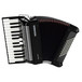 Hohner Bravo II 48 Accordion, Black with Gig Bag
