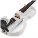 Electric Violin by Gear4music, White w/ Headphones