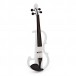 Electric Violin by Gear4music, White w/ Headphones