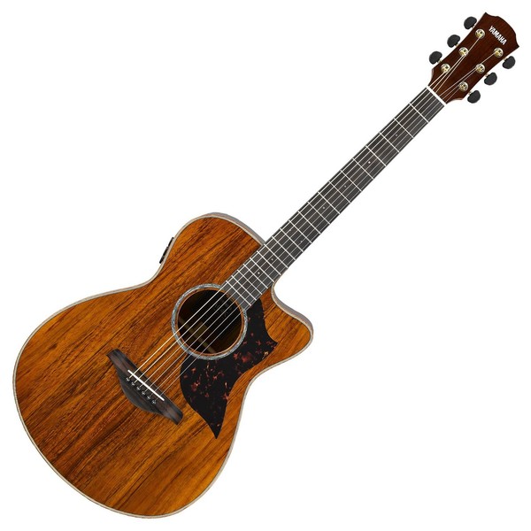 Yamaha AC4 Electro Acoustic, Solid Hawaiian Koa Front View