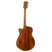 Yamaha AC4 Electro Acoustic, Solid Hawaiian Koa Back View