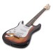 3/4 LA Left Handed Electric Guitar by Gear4music, Sunburst