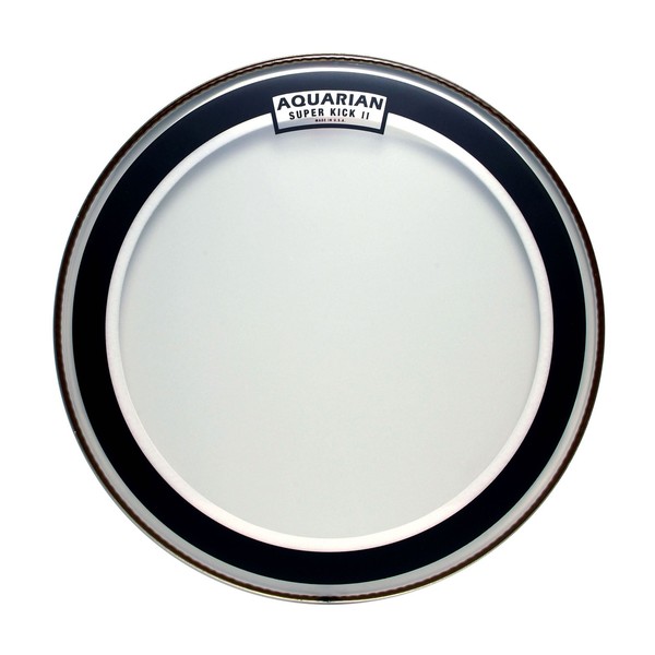 Aquarian Clear Two Ply 20'' Bass Drum Head with Superkick Ring