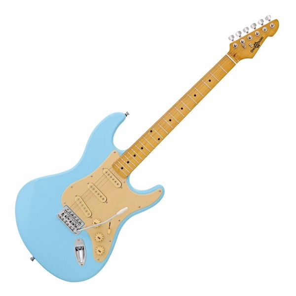 LA II Electric Guitar SSS by Gear4music, Pelham Blue