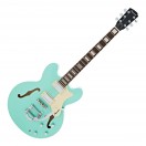 Hartwood Revival Vibrato Semi Acoustic Guitar, Jade Green