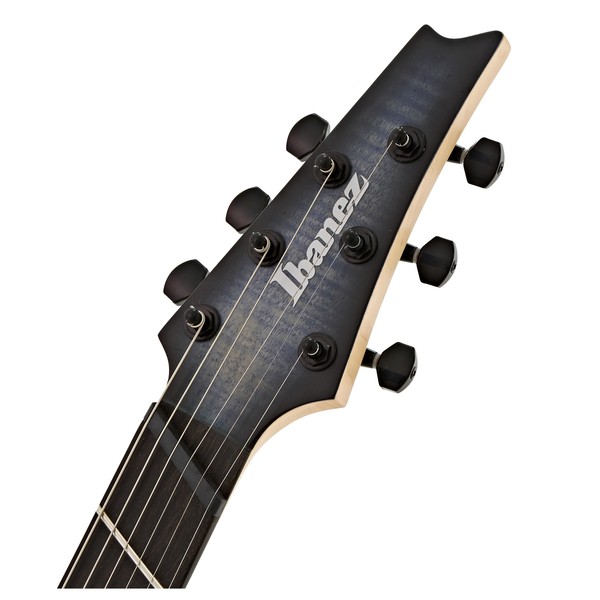 Ibanez RGDIM6FM Iron Label 2018, Cerulean Blue Burst Flat at