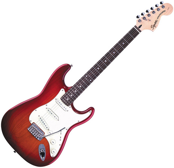 Squier by Fender Standard Stratocaster Guitar, Cherry Sunburst