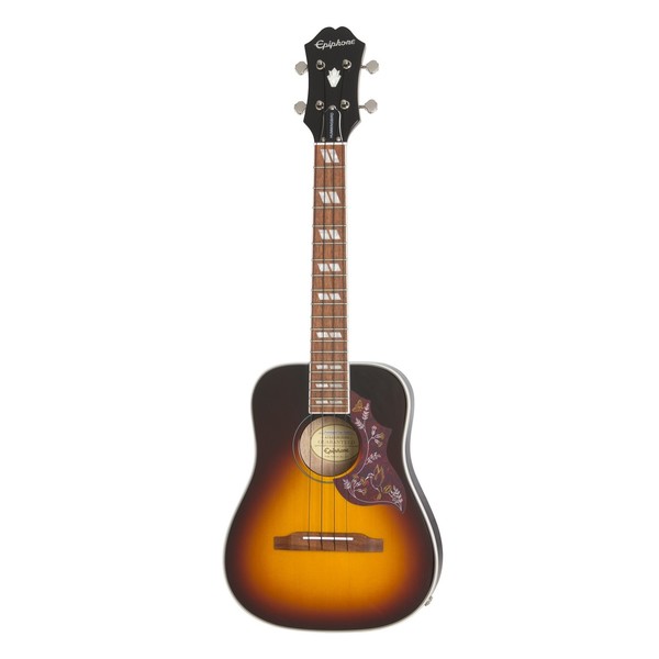 Epiphone Hummingbird Ukulele Outfit, Tobacco Sunburst - Front