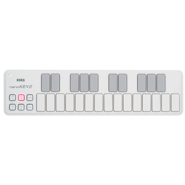 Korg nano KEY 2 USB MIDI Controller, White 1