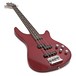 3/4 Chicago Bass Guitar by Gear4music, Trans Red