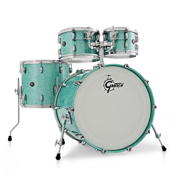 Gretsch Renown Maple 22'' AM Fusion 4pc Shell Pack, Turquoise Sparkle