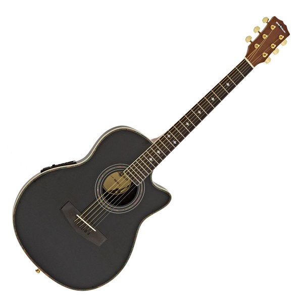 Roundback Electro Acoustic Guitar by Gear4music, Black