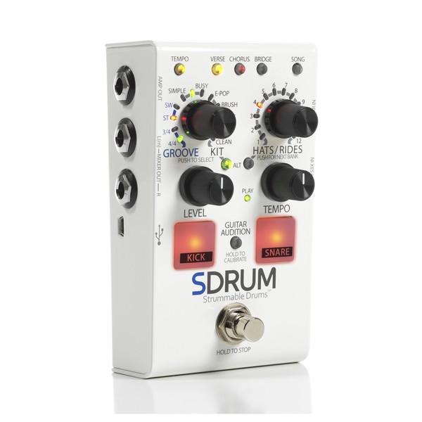 DigiTech SDRUM Strummable Drums Pedal w/ FS3X Footswitch