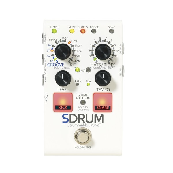 DigiTech SDRUM Strummable Drums Pedal w/ FS3X Footswitch