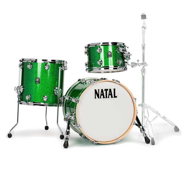 Natal Originals Maple 18'' 3pc Shell Pack, Green Sparkle