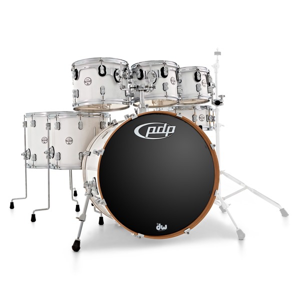 PDP Concept Maple 22'' 7pc Shell Pack, Pearlescent White