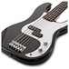 LA 5 String Bass Guitar, Black + 15W Amp Pack by Gear4music