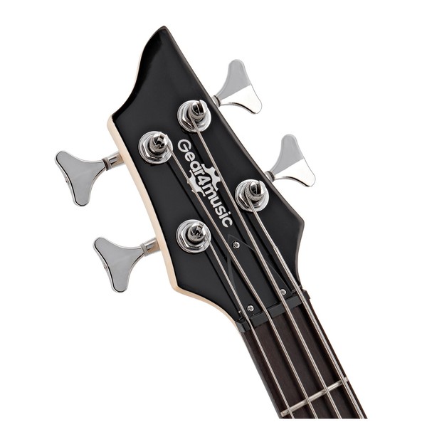 Chicago Left Handed Bass Guitar + 15W Amp Pack, Black