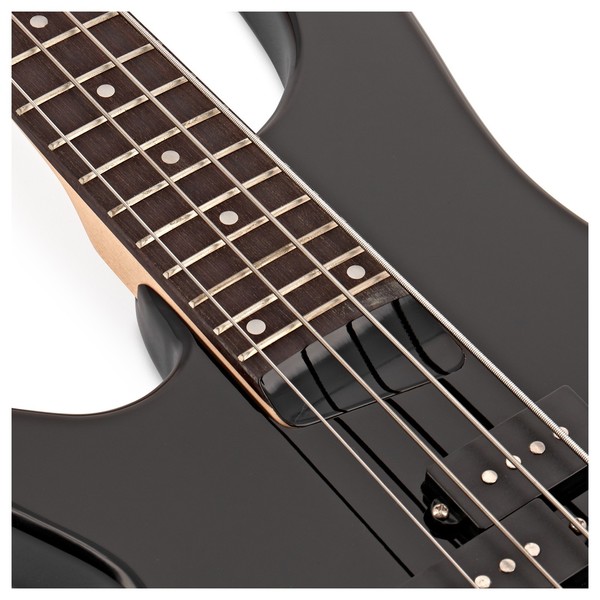 Chicago Left Handed Bass Guitar + 35W Amp Pack, Black