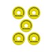 Cympad conjunto de Chromatics 40/15 mm, amarillo