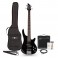 3/4 Chicago Bass Guitar + 15W Amp Pack, Black