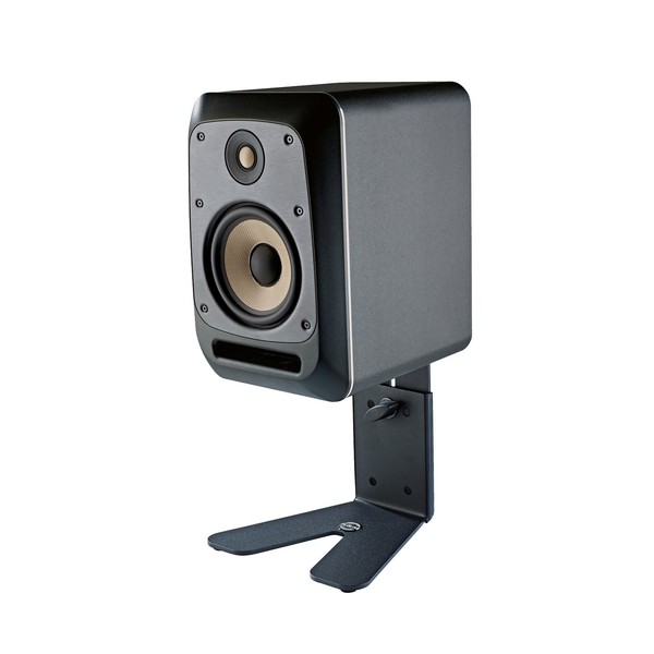 K&M 26772 Table Monitor Stand, Structured Black