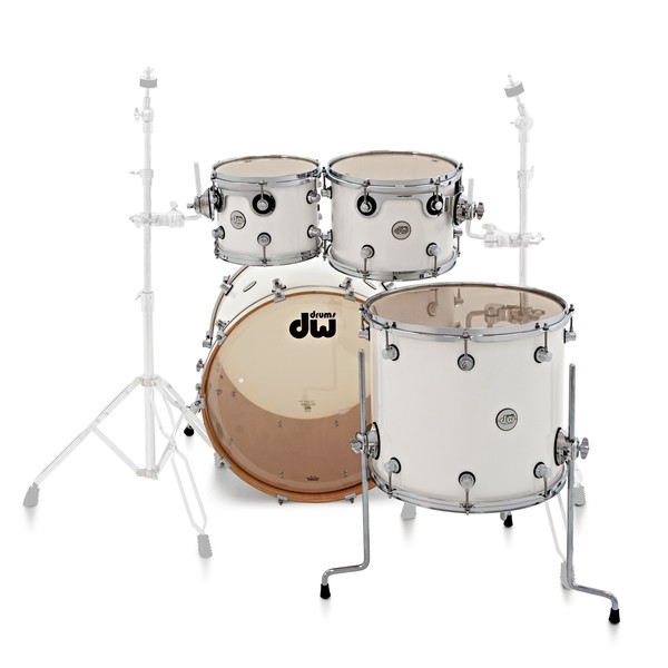 DW Design Series 22'' 4pc Shell Pack, White Gloss