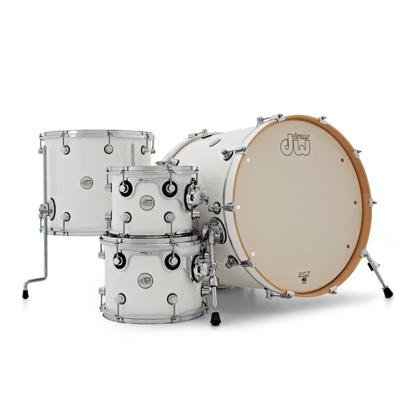 DW Design Series 22'' 4pc Shell Pack, White Gloss