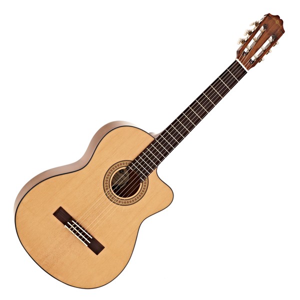 Deluxe Single Cutaway Classical Acoustic Guitar by Gear4music