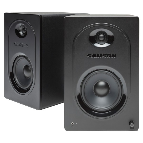 MediaOne M50 Powered Studio Monitor (Pair) - Angled